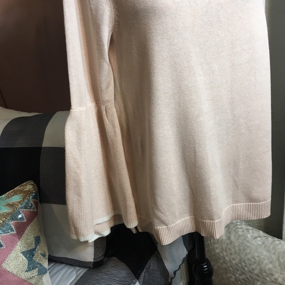 Style & Co beautiful light pink cream trim sweater - Picture 2 of 9